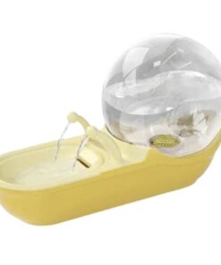 Automatic Plastic Universal Water Fountain For Cats And Dogs - Yellow