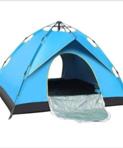 Automatonlike Spring Tent Rainproof Tourist Tenting Tent 3 person - Blue