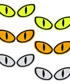 Automotive Reflective Cat Eye Safety Warning Sticker Decal Set of 6 Pairs