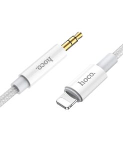 Aux to Iphone Audio Cable (3.5mm Male Connecter) Hoco-UPA19 - White