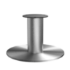 AVL S3 Metal table speaker stand Brushed Silver