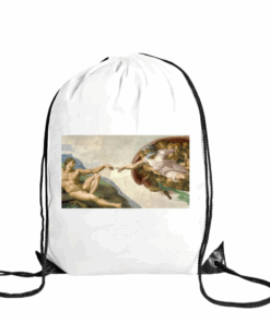 Baby Gifts - Drawstring Bag - Polyester - God Touching Adam