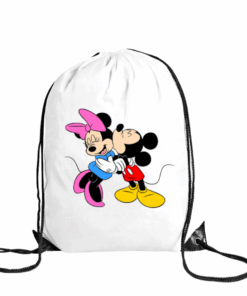 Baby Gifts - Drawstring Bag -Polyester - Mickey and Minnie Mouse