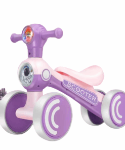 Baby Infant Bike Scooter Riding Four-Wheel 1-3 Years Toy - Purple