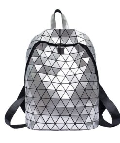 Backpack Bag Prism/Geometric - Silver