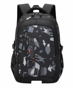 Backpack Camo Prints School Outdoor Travel Bag - Grey