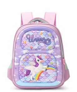 Backpack Cartoon Kids Backpack Primary School Bag Kindergarten School Bag - Lavender