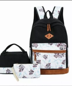 Backpack Casual Fashion School Backpacksbag For Women, Set Of 3