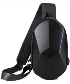 Backpack Shoulder Bag USB Charging Cycling Teenager Shoulder Bag - Black