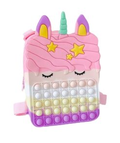 Backpack Unicorn Popit Fidget Toy - White
