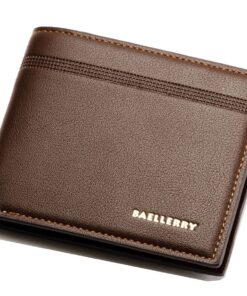 Baellerry Men's PU Leather BiFold Wallet Esprit - Brown
