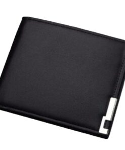 Baellerry Slim Bifold Men Wallet with gift box - Black