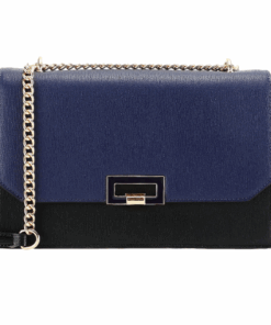 BAGCO Two-Tone Black Handbag