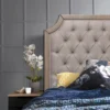 Bailey King Headboard, Rustic Beige