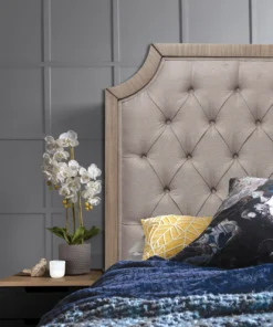 Bailey King Headboard, Rustic Beige