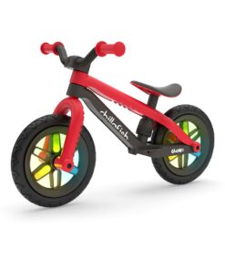 Balance Bike Chillafish BMXie Glow with Light-up 12" Wheels - Red