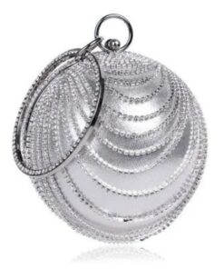 Ball Shape Crystal Evening Clutch Bag For Women