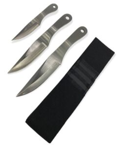 Ballistic Silver Throwing Knife Set 3 - 3422