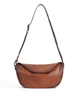 Balvaro Leather Crescent Handbag