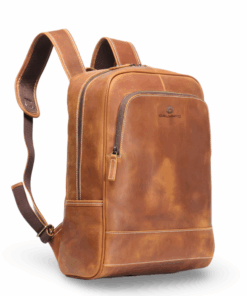 Balvaro Minimalist Leather Backpack Travel Bag