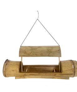 Bamboo Boat Bird Feeder