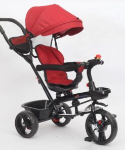 Baneen Sturdy Ride-on Cruiser Tricycle with Multipurpose Basket - Red