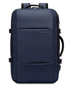Bange Large Durable Expandable Travel Business Anti-Theft Backpack - Blue