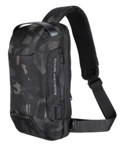 Bange Trendy Crossbody Chest/Shoulder Bag with USB Port - Camo
