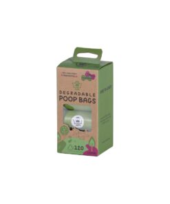 Bark&Bite Biodegradable Dog Poop Bags, Premium, Extra Thick - 120 Bags