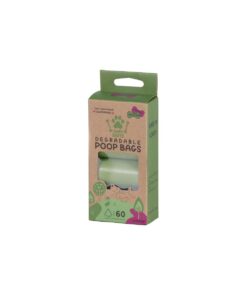 Bark&Bite Biodegradable Dog Poop Bags, Premium, Extra Thick - 60 Bags