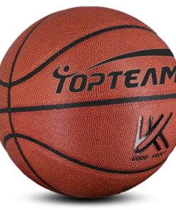 Basketball PU Leather - TOPTEAMS - Outdoor Street Ball - Size 7 - Brown - 3 Pack