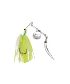 Bass Hunter 3/8oz Fishing Spinner Bait - White Chartreuse