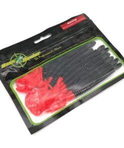 Bass Hunter Fishing Ring Worm Bait - Red Black