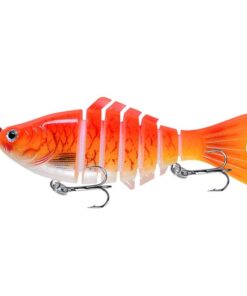 Bass Hunter Fishing Swimbait Lure Orange