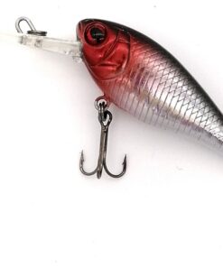 Bass Hunter Mad Shad 0,55mm Floating Fishing Lure - Silver Black Red