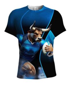 BB Rugby Supporter - 3D Simulation Printed T-Shirt - XL