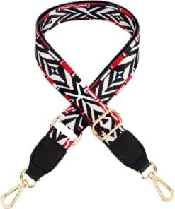 BC Interchangeable and Adjustable Shoulder Bag Strap - Red, White