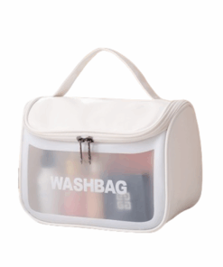 BC Travel Toiletry - Makeup Bag with Hook - Vanilla White