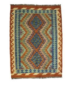 Beautiful Afghan Handmade Chobi Kilim Rug - 147 x 108 cm