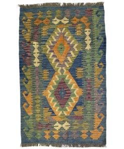 Beautiful Authentic Hand Made Afghan Kilim Chobi Rug 129 x 81cm