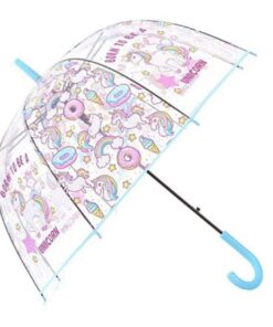Beautiful Design Transparent Unicorn Umbrella - Lake Blue