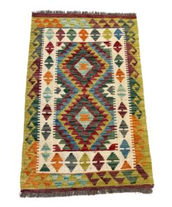 Beautiful Ethnic Afghan Kilim Chobi Small Rug - 122 x 78 cm