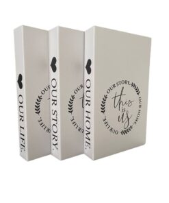 Beautiful Faux Luxury Home Décor Books Including Rope