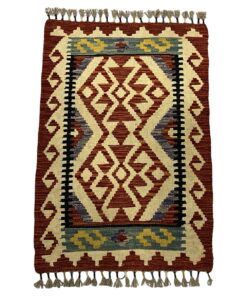 Beautiful Fine Afghan Handmade Kilim Chobi Rug - 90 x 60