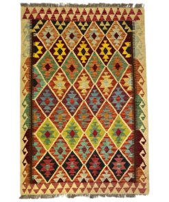 Beautiful Hand Knotted Afghan Chobi Kilm Rug 160 x 108 cm