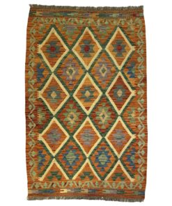 Beautiful Hand Made Afghan Kilm Chobi Rug 159 x 104 cm