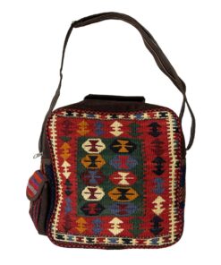 Beautiful Rich Red & Green Kilim Handbag