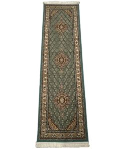 Beautiful Sky Blue Floral Persian Runner Rug - Carpet - 300 x 80 cm