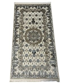 Beautiful Soft Shiny Floral Bedside Rug - 150 x 80 cm