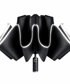 Bee Inc Automatic Inverted Umbrella ForbRain & Sun- Reflective Stripe